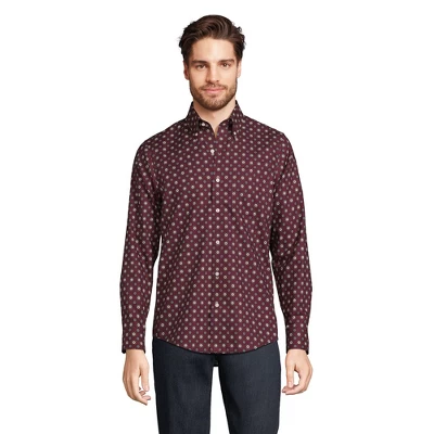 Lands' End Men's Tailored Fit No Iron Twill Long Sleeve Shirt 2 Lands' End Men's Tailored Fit No Iron Twill Long Sleeve Shirt - Image 2
