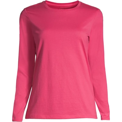 Lands' End Women's Tall Relaxed Supima Cotton Long Sleeve Crewneck T-Shirt 9 Lands' End Women's Tall Relaxed Supima Cotton Long Sleeve Crewneck T-Shirt - Image 9