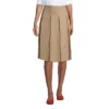 Lands' End Lands' End School Uniform Women's Solid Box Pleat Skirt Below The Knee