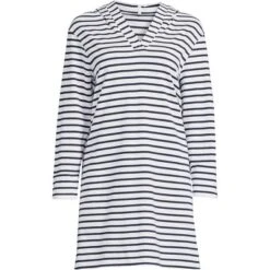 Lands' End Women's Cotton Jersey Long Sleeve Hooded Swim Cover-up Dress -Lands' End Store GUEST cfdc22f8 a7c2 4191 9bd9 a392d2dc4078