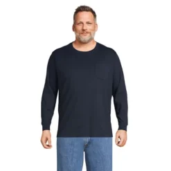 Lands' End Men's Super-T Long Sleeve T-Shirt With Pocket 23 Lands' End Men's Super-T Long Sleeve T-Shirt With Pocket -Lands' End Store GUEST d0299922 58e7 4ae7 9256 df69b8a6a4d1