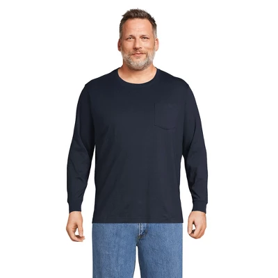 Lands' End Men's Super-T Long Sleeve T-Shirt With Pocket 10 Lands' End Men's Super-T Long Sleeve T-Shirt With Pocket - Image 10