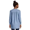 Lands' End Women's Cotton A-Line Long Sleeve Tunic Top