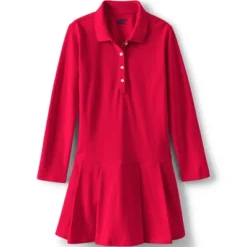 Lands' End School Uniform Girls Long Sleeve Mesh Pleated Polo Dress -Lands' End Store GUEST d221e7be 5046 4b2a 9cb4 5fd6990e9471