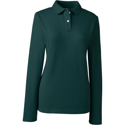 Lands' End School Uniform Women's Long Sleeve Feminine Fit Mesh Polo Shirt 10 Lands' End School Uniform Women's Long Sleeve Feminine Fit Mesh Polo Shirt - Image 10