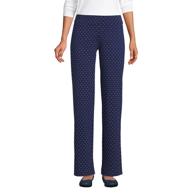 Lands' End Women's Starfish Mid Rise Straight Leg Elastic Waist Pull On Pants 10 Lands' End Women's Starfish Mid Rise Straight Leg Elastic Waist Pull On Pants - Image 10