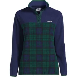 Lands' End Women's Heritage Fleece Snap Neck Pullover -Lands' End Store GUEST d3578669 7b21 42dd 9459 ff5acd5a1a4d