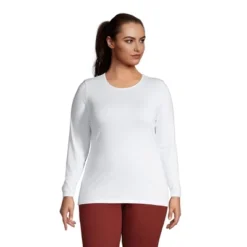 Lands' End Women's Lightweight Fitted Long Sleeve Crewneck T-Shirt 5 Lands' End Women's Lightweight Fitted Long Sleeve Crewneck T-Shirt -Lands' End Store GUEST d408fa07 af77 4f42 addb 2db718f3db09