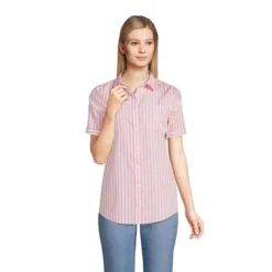 Lands' End Lands' End Women's Short Sleeve No Iron Shirt -Lands' End Store GUEST d5232a43 309c 47b3 a724 a8843b3c341f