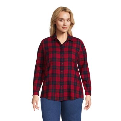 Lands' End Women's Flannel Shirt 13 Lands' End Women's Flannel Shirt - Image 13