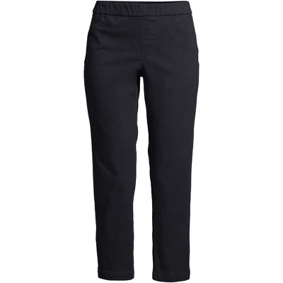 Lands' End Women's Mid Rise Pull On Chino Crop Pants 8 Lands' End Women's Mid Rise Pull On Chino Crop Pants - Image 8