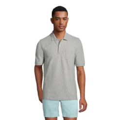 Lands' End Men's Short Sleeve Comfort First Solid Mesh Polo With Pocket -Lands' End Store GUEST d6107348 fed7 41fc 9f9c 40be7dec493a