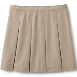 Lands' End Lands' End School Uniform Girls Poly-Cotton Box Pleat Skirt Top Of Knee -Lands' End Store GUEST d7034ba7 cc65 4562 93ab da907bb43c62