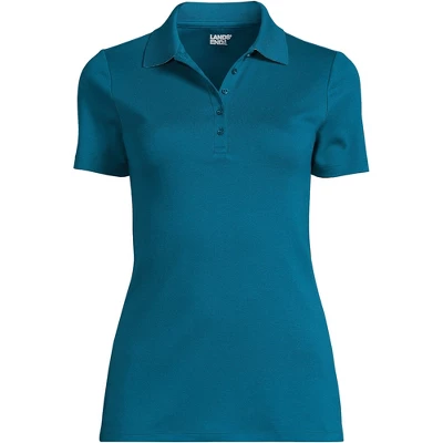 Lands' End Women's Supima Cotton Short Sleeve Polo Shirt 12 Lands' End Women's Supima Cotton Short Sleeve Polo Shirt - Image 12