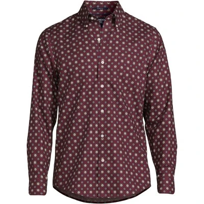 Lands' End Men's Tailored Fit No Iron Twill Long Sleeve Shirt 3 Lands' End Men's Tailored Fit No Iron Twill Long Sleeve Shirt - Image 3