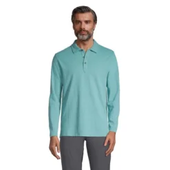 Lands' End Men's Long Sleeve Coolmax Mesh Polo -Lands' End Store GUEST d7d6fe78 1b60 48c0 a90f 846209a4e00e