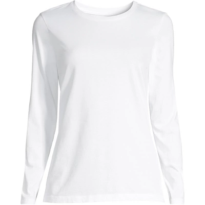 Lands' End Women's Tall Relaxed Supima Cotton Long Sleeve Crewneck T-Shirt 8 Lands' End Women's Tall Relaxed Supima Cotton Long Sleeve Crewneck T-Shirt - Image 8