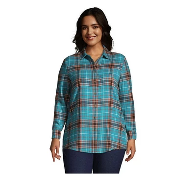 Lands' End Women's Flannel Shirt 4 Lands' End Women's Flannel Shirt - Image 4