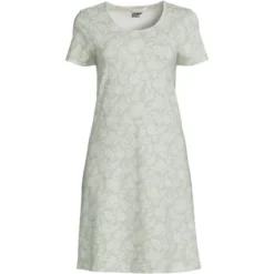 Lands' End Women's Cotton Short Sleeve Knee Length Nightgown -Lands' End Store GUEST d94ea6b5 0bc1 4025 9452 309d4ac825a6