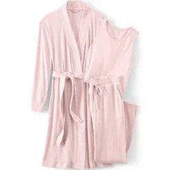 Lands' End Women's Cozy 3 Piece Pajama Set - Robe Top And Pants 14 Lands' End Women's Cozy 3 Piece Pajama Set - Robe Top And Pants -Lands' End Store GUEST da1b3c93 2e2f 483e bfce bbd302cda420