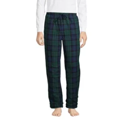 Lands' End Men's High Pile Fleece Lined Flannel Pajama Pants -Lands' End Store GUEST da73358a 51f4 4f4b a226 847d9a01be0d