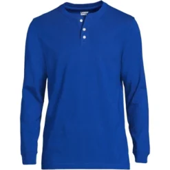 Lands' End Men's Super-T Long Sleeve Henley Shirt -Lands' End Store GUEST dab1f60f c911 4234 943f ec184a35df56