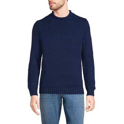 Lands' End Men's Cotton Drifter Rollneck Sweater 5 Lands' End Men's Cotton Drifter Rollneck Sweater - Image 5