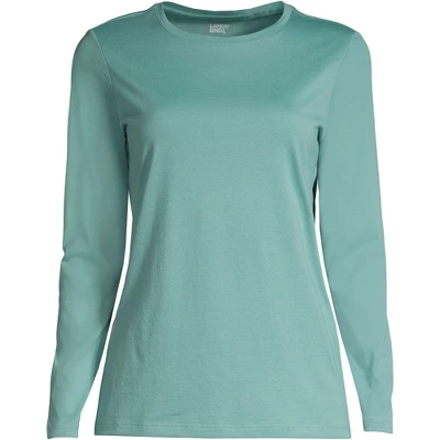 Lands' End Women's Tall Relaxed Supima Cotton Long Sleeve Crewneck T-Shirt 18 Lands' End Women's Tall Relaxed Supima Cotton Long Sleeve Crewneck T-Shirt - Image 18