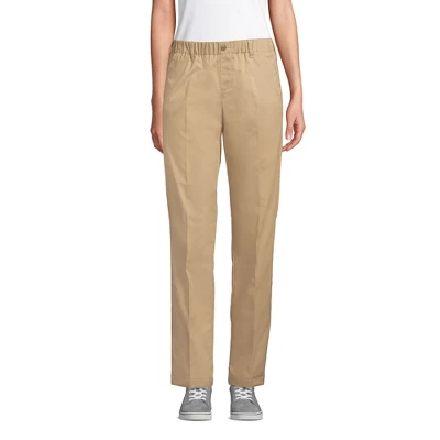 Lands' End Girls Perfect Fit Iron Knee Blend Elastic Waist Chino Pants 2 Lands' End Girls Perfect Fit Iron Knee Blend Elastic Waist Chino Pants - Image 2