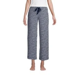 Lands' End Women's Lounge Mid Rise Wide Leg Crop Pajama Pants -Lands' End Store GUEST dcae9fee 0e94 42fc b5a5 eb6b31361107
