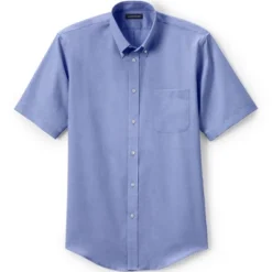 Lands' End School Uniform Men's Short Sleeve No Iron Pinpoint Dress Shirt -Lands' End Store GUEST dcbffcde 455f 4ee9 ae06 9f098eff016f