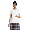 Lands' End School Uniform Women's Short Sleeve Peter Pan Collar Polo Shirt