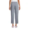 Lands' End Women's High Rise Pull On Tie Waist Linen Crop Pants