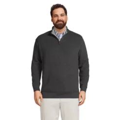 Lands' End Men's Bedford Rib Quarter Zip Sweater -Lands' End Store GUEST de55237e 7835 40c6 941a b5f9fb36028b
