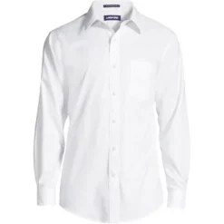 Lands' End Men's Solid No Iron Supima Pinpoint Straight Collar Dress Shirt 12 Lands' End Men's Solid No Iron Supima Pinpoint Straight Collar Dress Shirt -Lands' End Store GUEST deaad1da d978 4739 811f 96d9b1952fd6