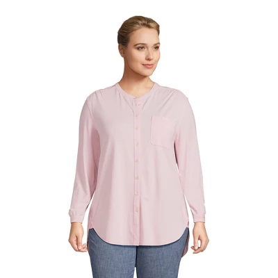 Lands' End Women's Long Sleeve Jersey A-line Tunic 12 Lands' End Women's Long Sleeve Jersey A-line Tunic - Image 12