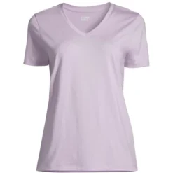 Lands' End Women's Tall Relaxed Supima Cotton Short Sleeve V-Neck T-Shirt -Lands' End Store GUEST e034b72a 8a56 47d1 81e9 4da3c57a5c0b 1