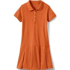 Lands' End School Uniform Girls Short Sleeve Mesh Polo Dress -Lands' End Store GUEST e10478a0 bd84 4547 aaf9 173d6fff3a76