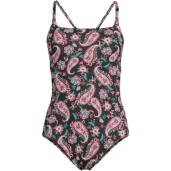 Lands' End Women's Chlorine Resistant Smocked Square Neck One Piece Swimsuit With Adjustable Straps 8 Lands' End Women's Chlorine Resistant Smocked Square Neck One Piece Swimsuit With Adjustable Straps -Lands' End Store GUEST e233bc25 4241 4078 a47b 1e4a48a860b4
