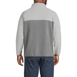 Lands' End Men's Heritage Fleece Snap Neck Pullover Top