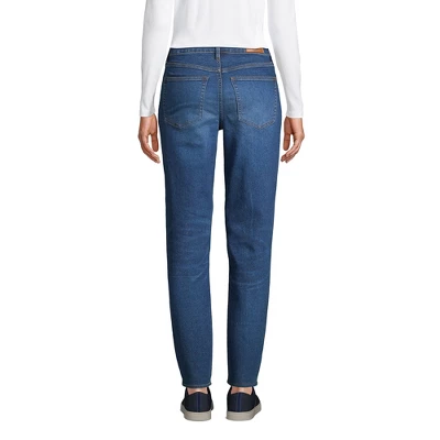 Lands' End Lands' End Women's Tall Recover Mid Rise Boyfriend Blue Jeans 1 Lands' End Lands' End Women's Tall Recover Mid Rise Boyfriend Blue Jeans