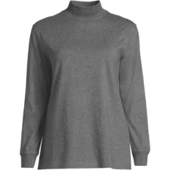 Lands' End Women's Plus Size Long Sleeve Super T Mock -Lands' End Store GUEST e49df299 30fa 4a2b 9bfc 02e1713bff5f