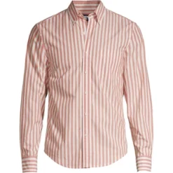 Lands' End Men's Traditional Fit Essential Lightweight Poplin Shirt