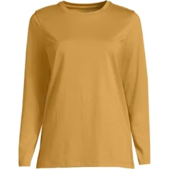 Lands' End Women's Relaxed Supima Cotton Long Sleeve Crewneck T-Shirt -Lands' End Store GUEST e5f91f15 7cf9 4e19 aa33 008bf8639427