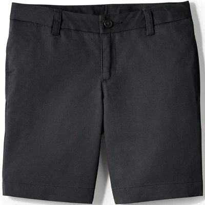Lands' End Girls Plain Front Blend Chino Shorts 5 Lands' End Girls Plain Front Blend Chino Shorts - Image 5