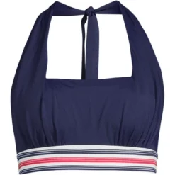 Lands' End Women's Chlorine Resistant Square Neck Halter Bikini Swimsuit Top -Lands' End Store GUEST e728d460 5e62 40ef 86b2 adb20ff1878a
