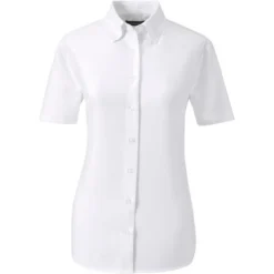 School Uniform Young Women's Short Sleeve Oxford Dress Shirt -Lands' End Store GUEST e7446208 683a 4fe9 a524 d2c8efdd05e1