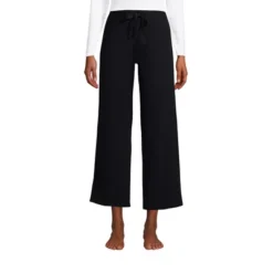 Lands' End Women's Lounge Mid Rise Wide Leg Crop Pajama Pants -Lands' End Store GUEST e754a7bd 6e6c 44bb b36a a8cc682b1507