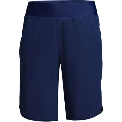 Lands' End Women's 11" Quick Dry Elastic Waist Modest Board Shorts Swim Cover-up Shorts With Panty 4 Lands' End Women's 11" Quick Dry Elastic Waist Modest Board Shorts Swim Cover-up Shorts With Panty - Image 4