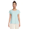 Lands' End Women's Short Sleeve Slub Wedge T-Shirt